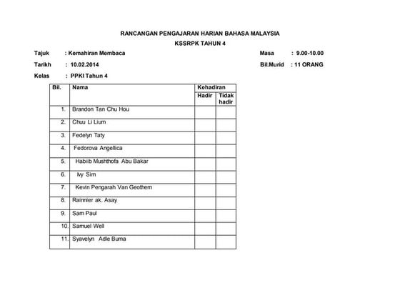 Bm tahun 3 | DOCX