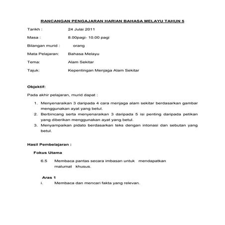 Rph kepentingan menjaga alam sekitar