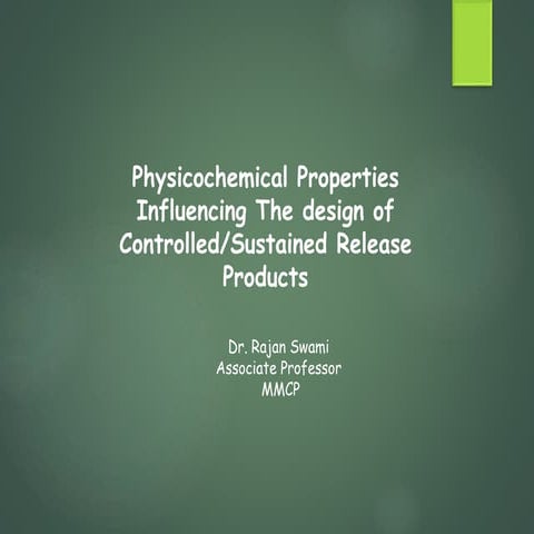 Physicochemical factors for CDDS.pptx