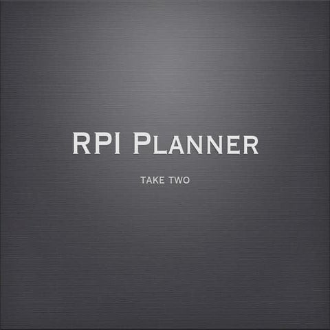 RPI Planner presentation 11/21/08