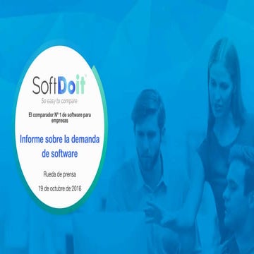 Informe sobre la Demanda de software en 2016 por SoftDoit