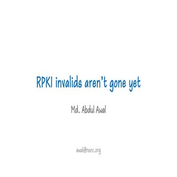 RPKI invalids aren't gone yet