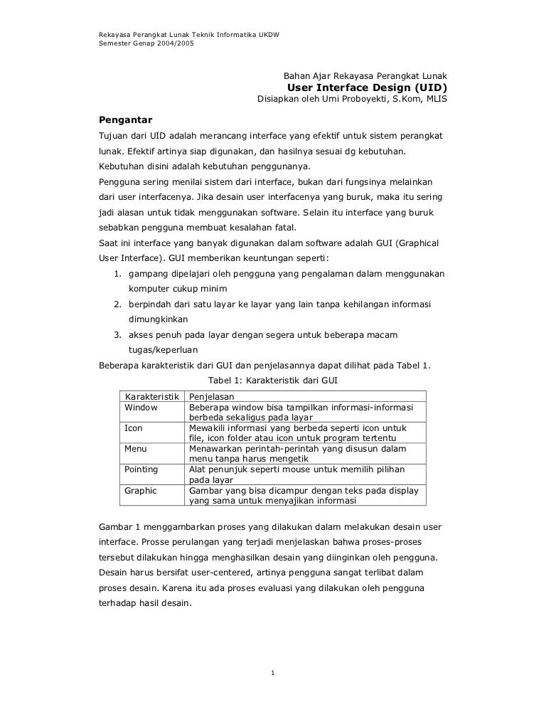 Bahan Ajar Rekayasa Perangkat Lunak Tahun Ajar