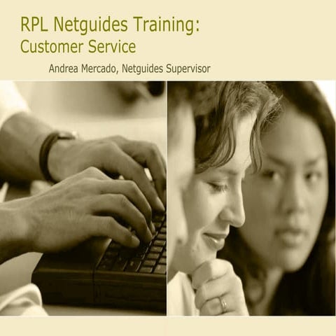RPL Netguides Training: Customer Service
