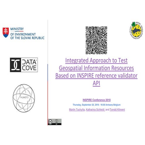 Integrated Approach to Test Geospatial Information Resources Based on INSPIRE Reference Validator API