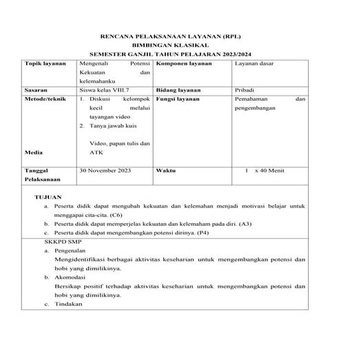 RPL BK POTENSI Untuk tingkat sekolah menengah atas dengan kurikulum ...