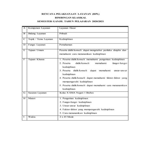 RPL KEDISIPLINAN | DOCX