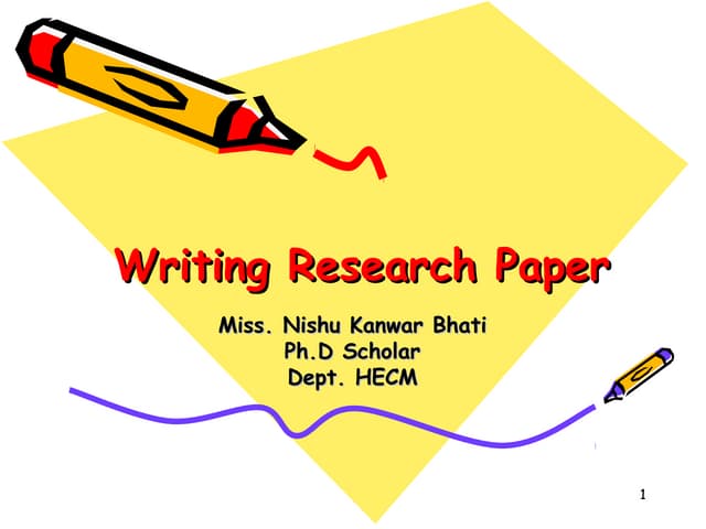 Writing Research Paper