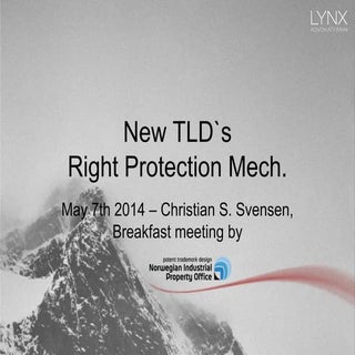 RPM Trade mark Clearing House new TLD