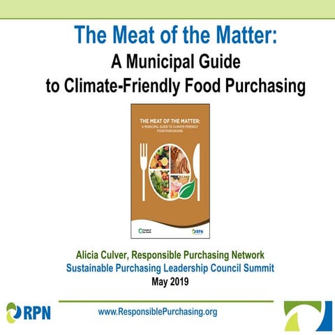 SPLC 2019 Summit: Making the Case for Plant-Forward Dining: Food Service Proc...