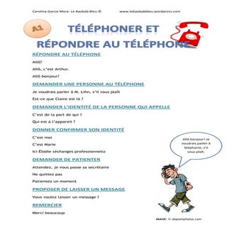 Répondre au téléphone (A1)