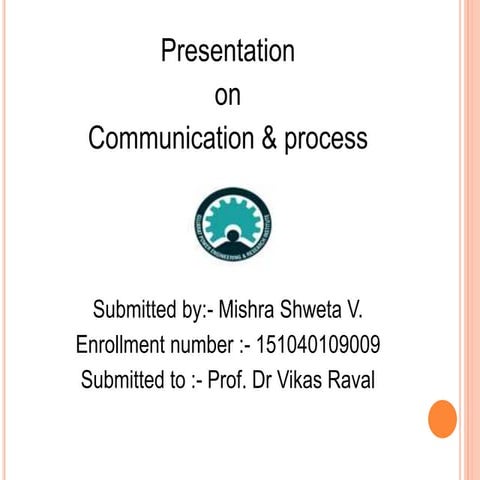 Process of communication