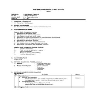 Rpp IPA - Fisika- SMP Kelas 7 Semes...