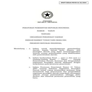 RANCANGAN PENGGANTI PP NO. 41 TAHUN...