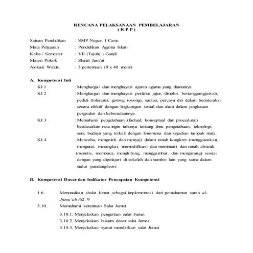 Rpp bab 12 (shalat jum'at)