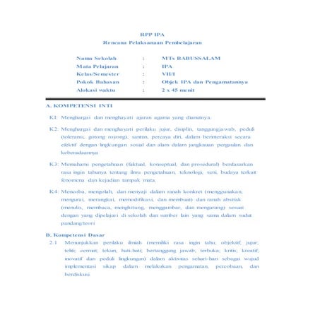 Rpp bapa ibir