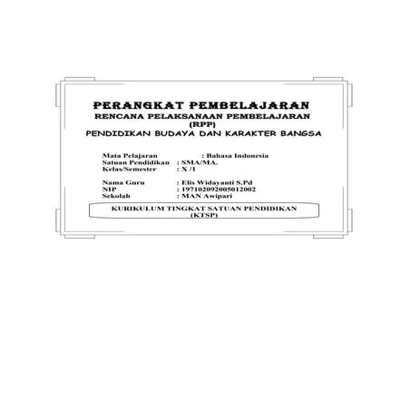 Rpp bahasa indonesia