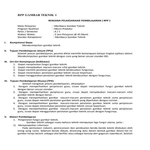 Rpp gambar teknik 1