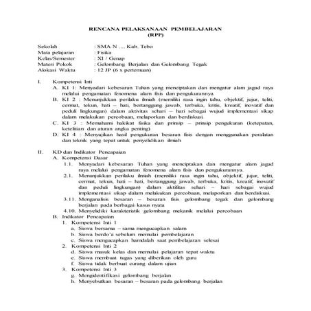 Gelombang Berjalan rpp