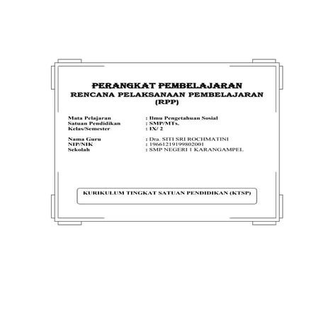 Rpp ips kls 9 smt 2 mamah