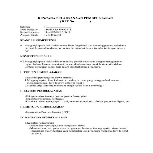 Rpp ix 1 speaking | DOC