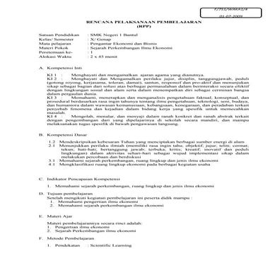 Rpp bekerja dengan ms word | DOC