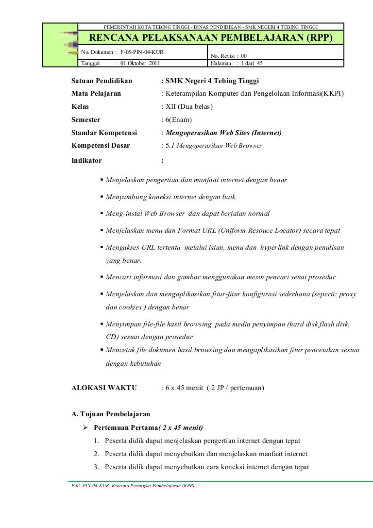 Rpp Kkpi Kls 12 Sem Genap Tp 2014 2015