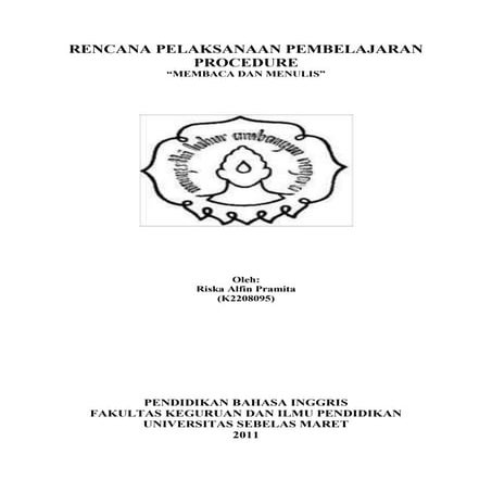 Rpp membaca menulis procedure