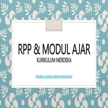 RPP & MODUL AJAR DIFERENSIASI.pptx