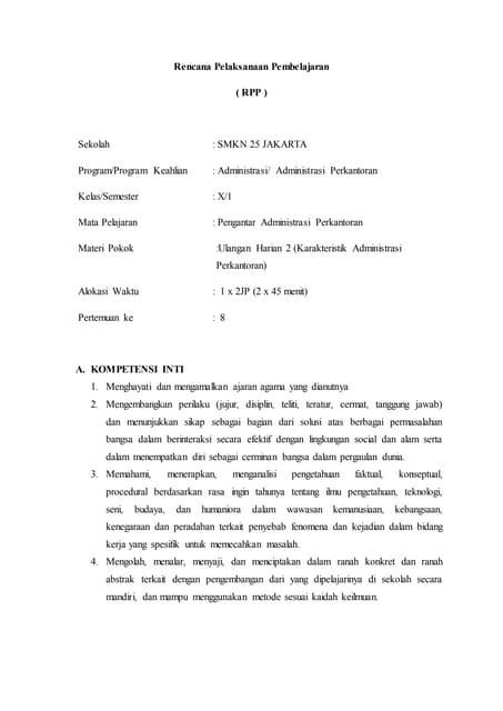 Pengantar Administrasi Perkantoran X SMK