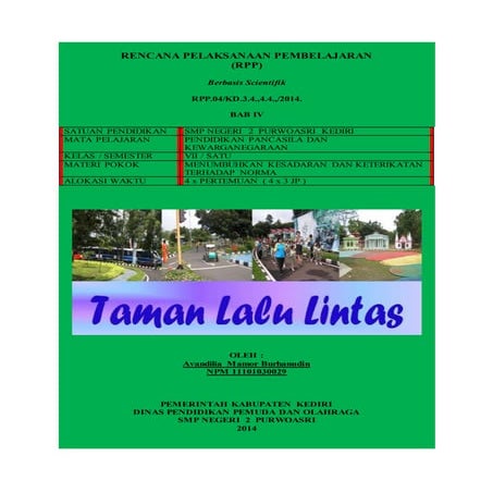 Rpp ppl 2 kelas 7 bab 4 tentang menumbuhkan kesadaran dan keterikatan terhada...