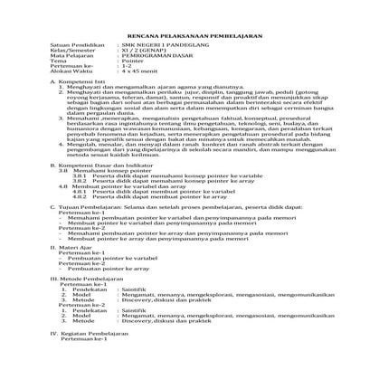 Rpp pemrograman dasar kelas 11 semester genap