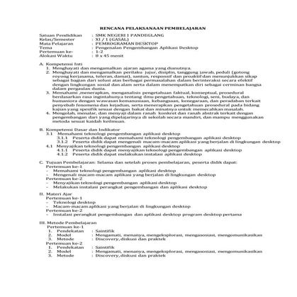 Rpp pemrograman desktop kelas 11 semester ganjil