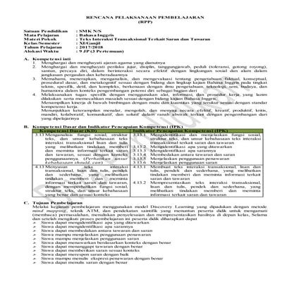 Rpp revisi 2017 bahasa inggris 11 smk