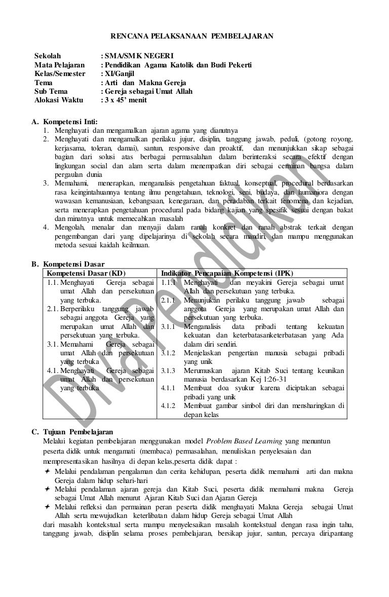 Rpp Revisi 2017 Pakk Bp Kelas 11 Sma