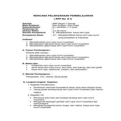 Rpp seni rupa ix 2 | DOC