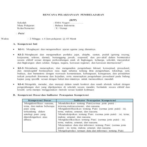 Rpp teks puisi 3.16 4.16