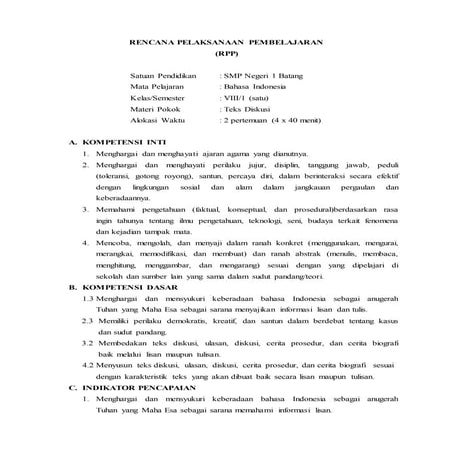 Rpp teks eksposisi