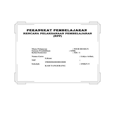 Rpp web design | DOC