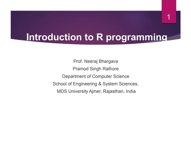 R programming