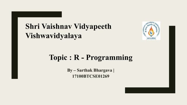 R programming Language