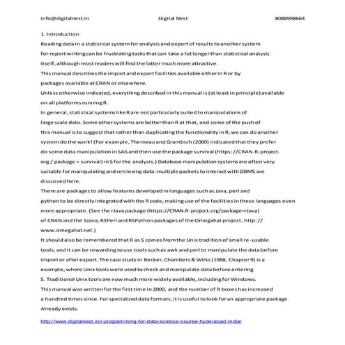 R programming analysis