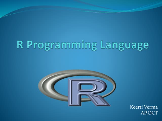 R programming language | PPTX