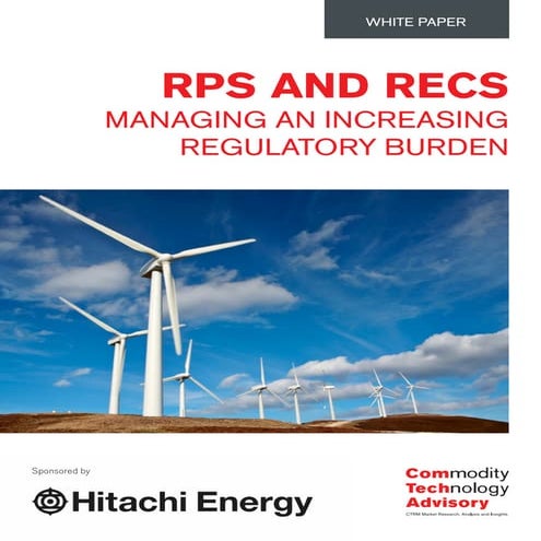 RPS and RECs – Managing an Increasing Regulatory Burden