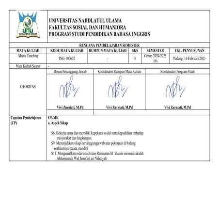 lesson plan of micro teaching for tertiary teaching