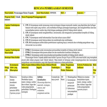 RPS_Perancangan-Sistem-terpadu-1-capstone-design | PDF