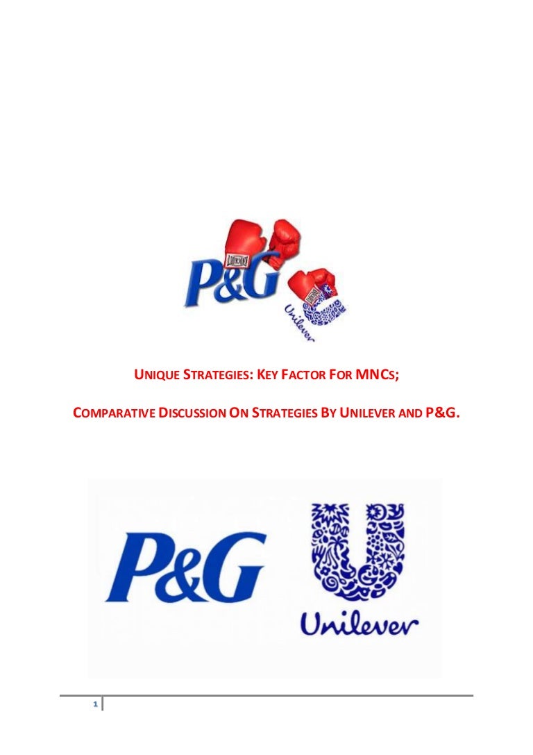 comparison unilever vs p