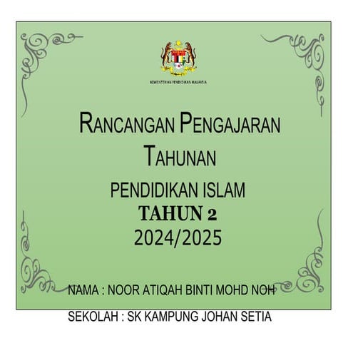 Rpt Pendidikan Islam Tahun 2 2024 2025 Doc