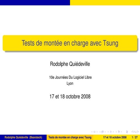 Tests de montée en charge avec Tsung