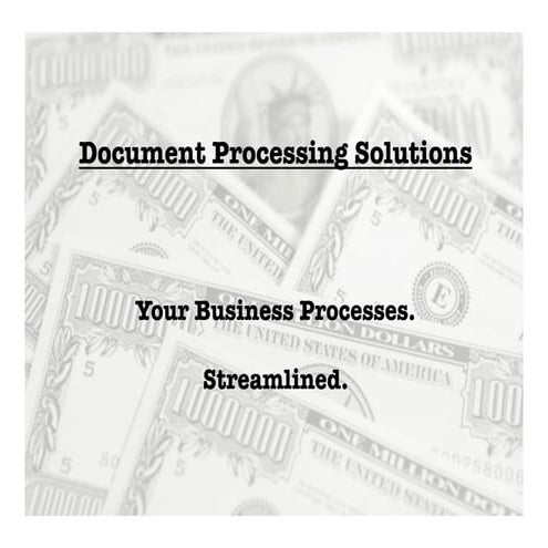 Document Processing Systems - ECM Renovation Roadshow